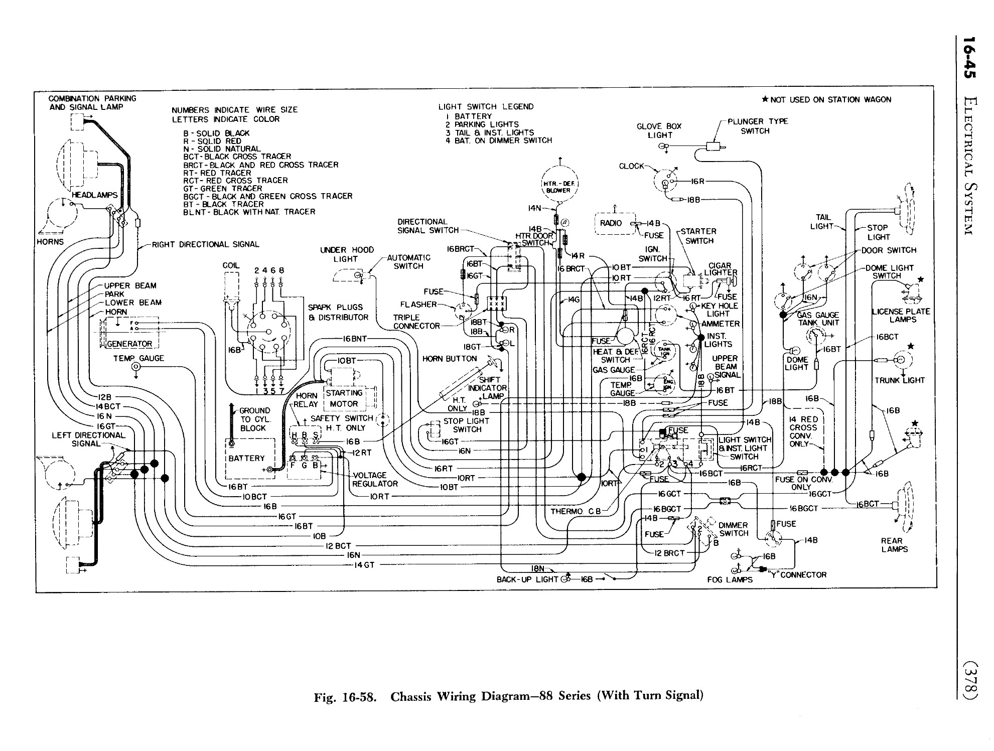 1950 Oldsmobile Shop Manual Electrical System Page 45 of 46